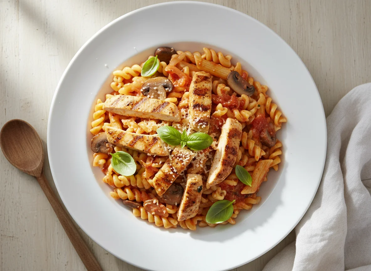 Chicken Penne Pasta with Creamy Tomato Sauce photo