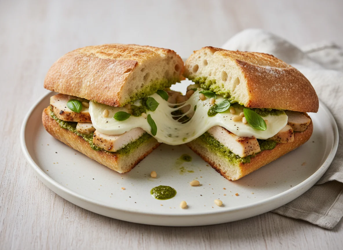 Chicken Pesto Mozzarella Ciabatta photo