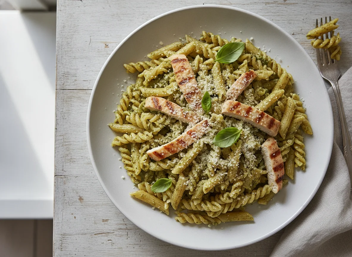 Chicken Pesto Penne Pasta photo