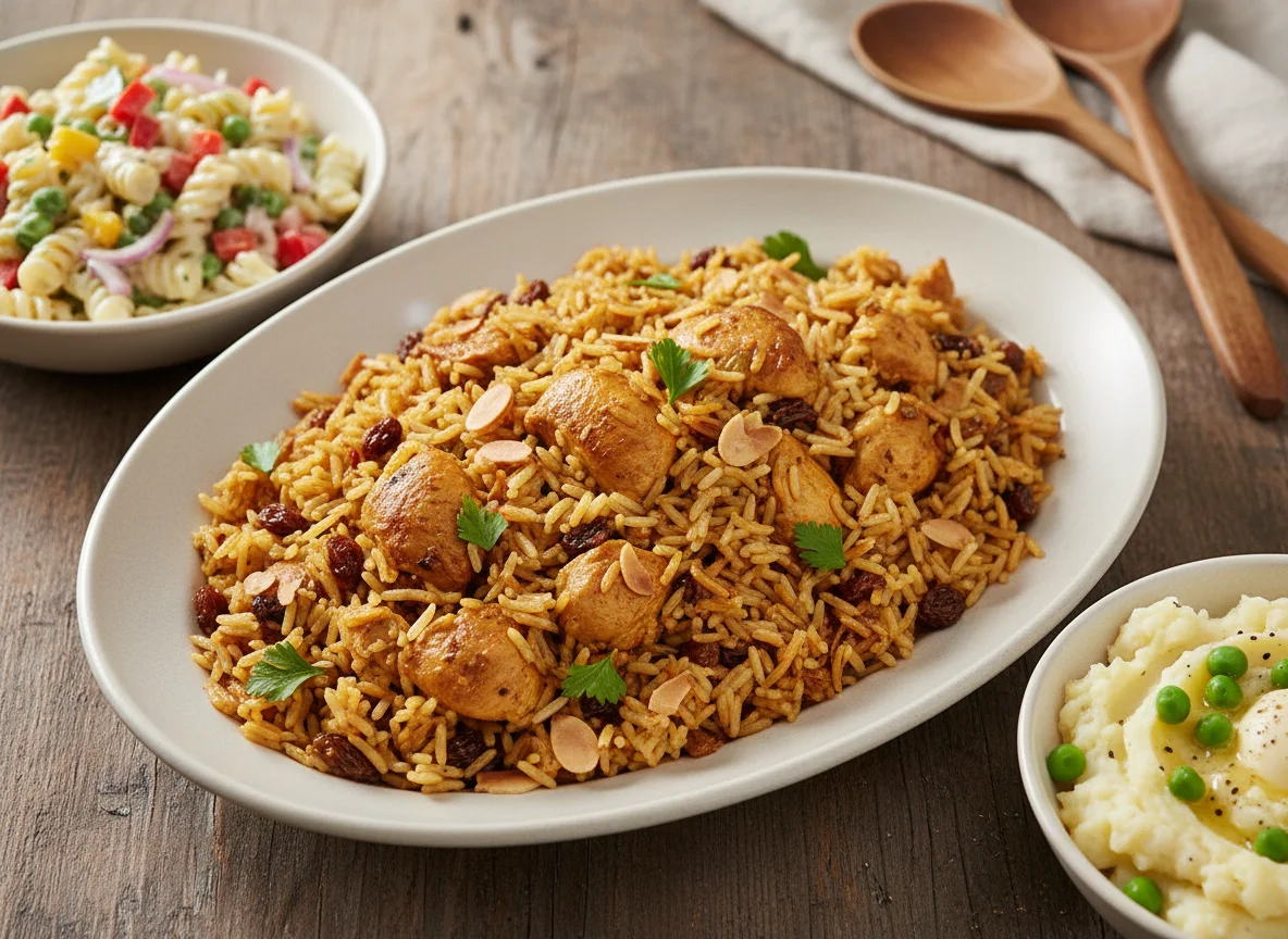 Chicken Pilaf with Sides photo