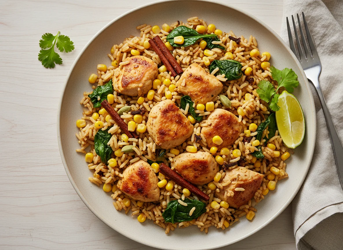 Chicken Pilau Rice with Sweetcorn photo