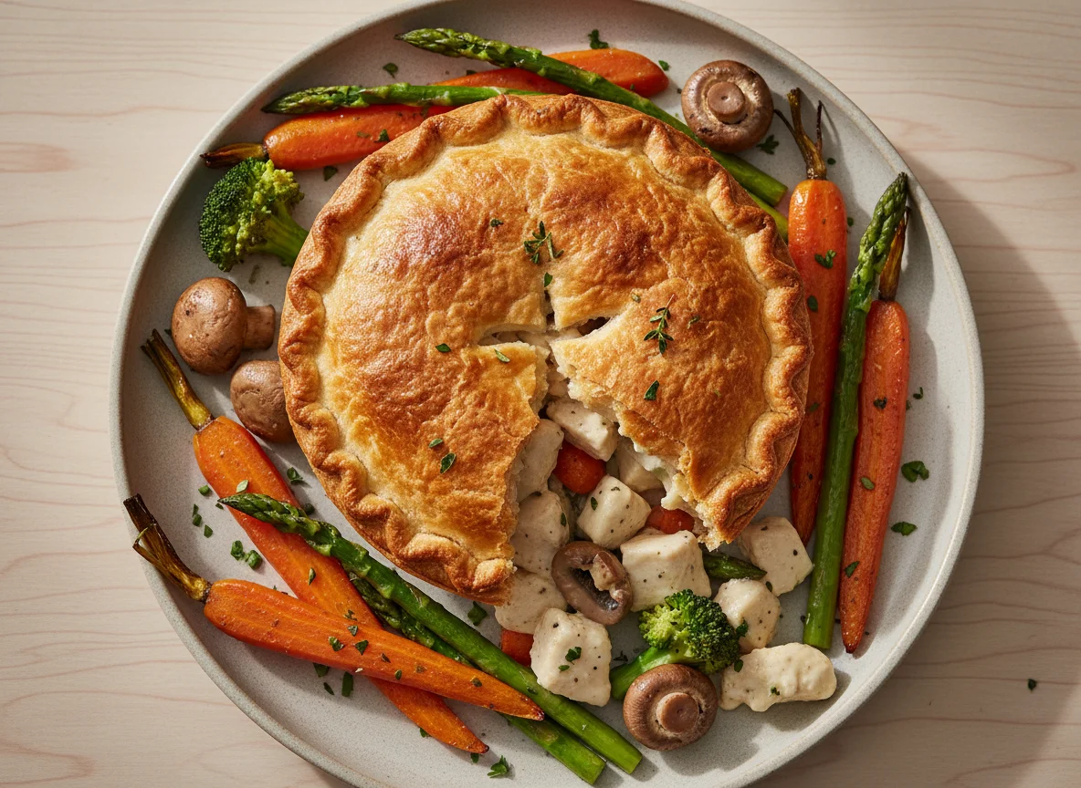 Chicken Pot Pie with Roasted Vegetables photo