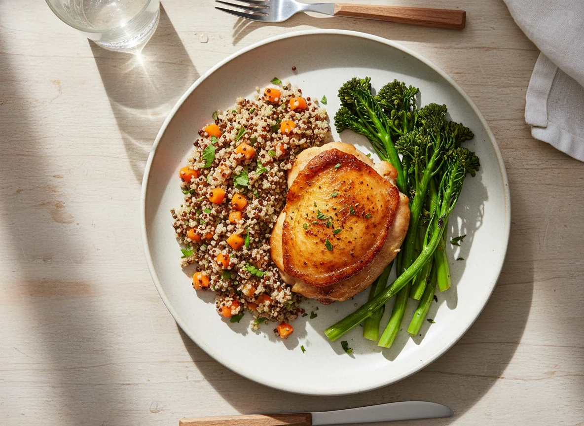 Chicken, Quinoa, and Broccolini Meal photo