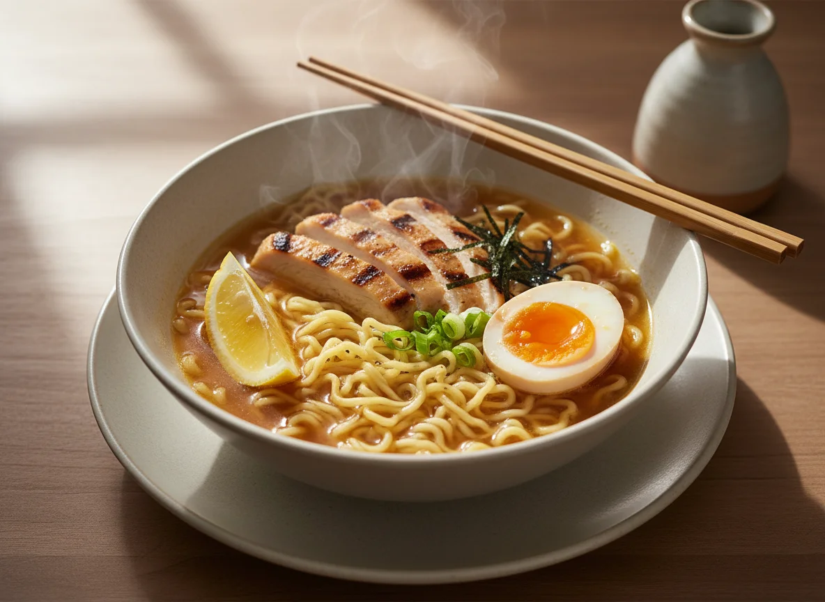 Chicken Ramen with Egg photo