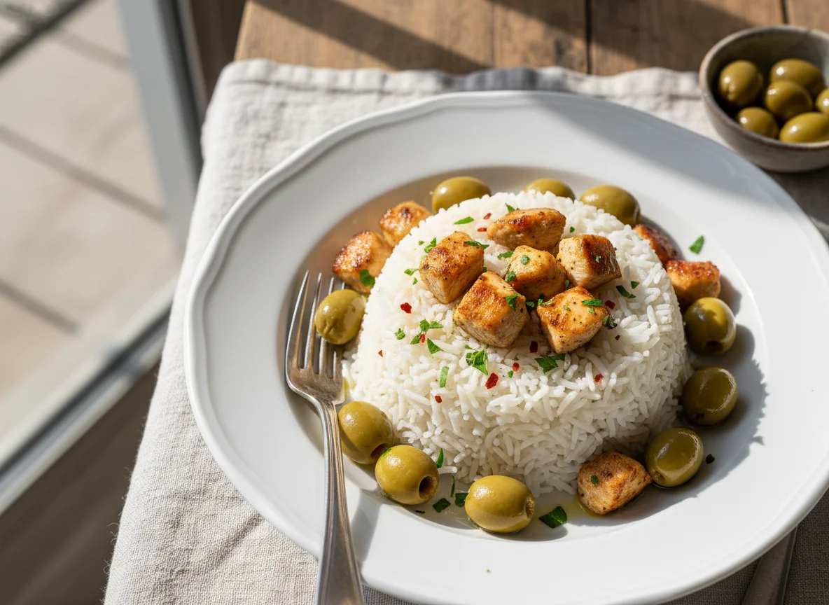Chicken, Rice, and Olives photo