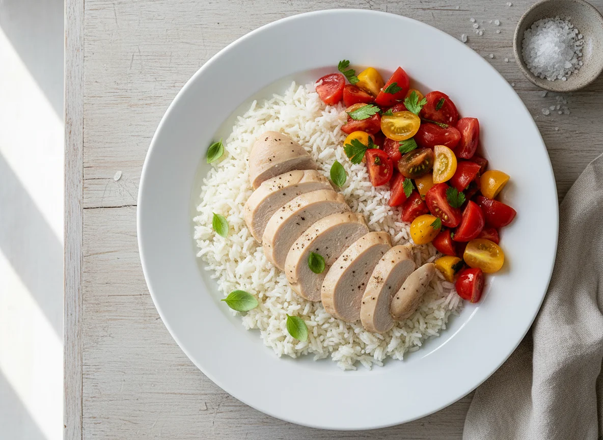 Chicken, Rice and Tomato Salad photo