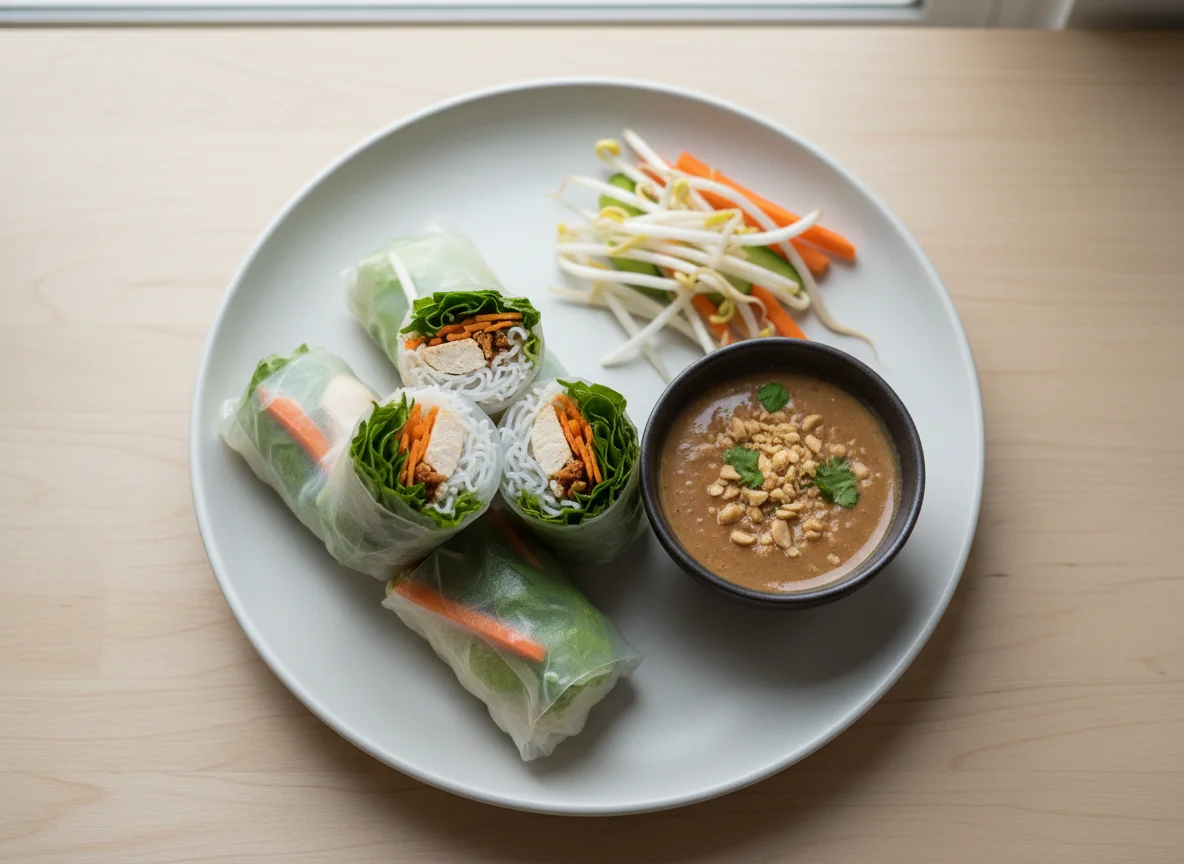 Chicken Rice Paper Roll photo