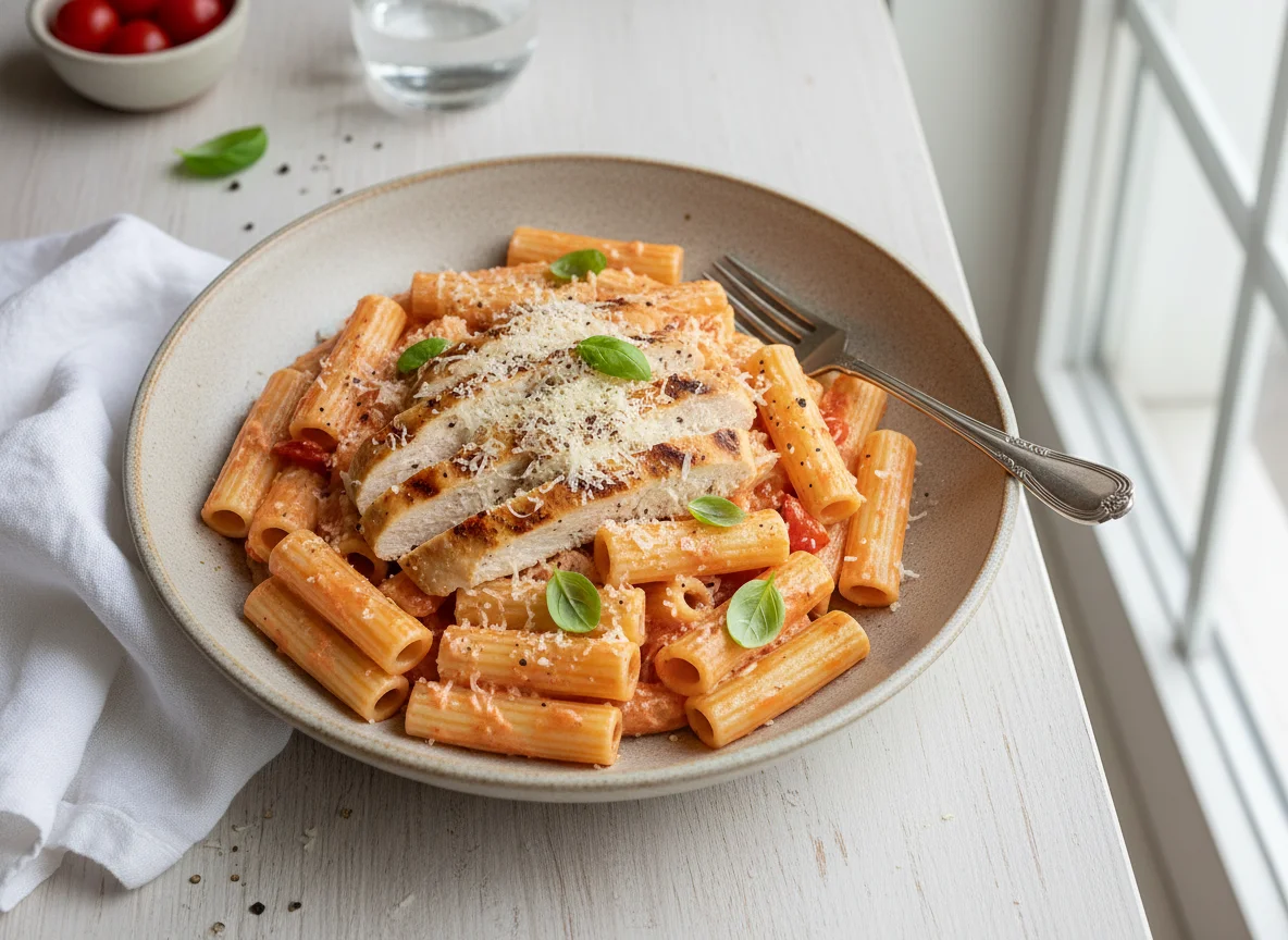 Chicken Rigatoni with Rose Sauce photo