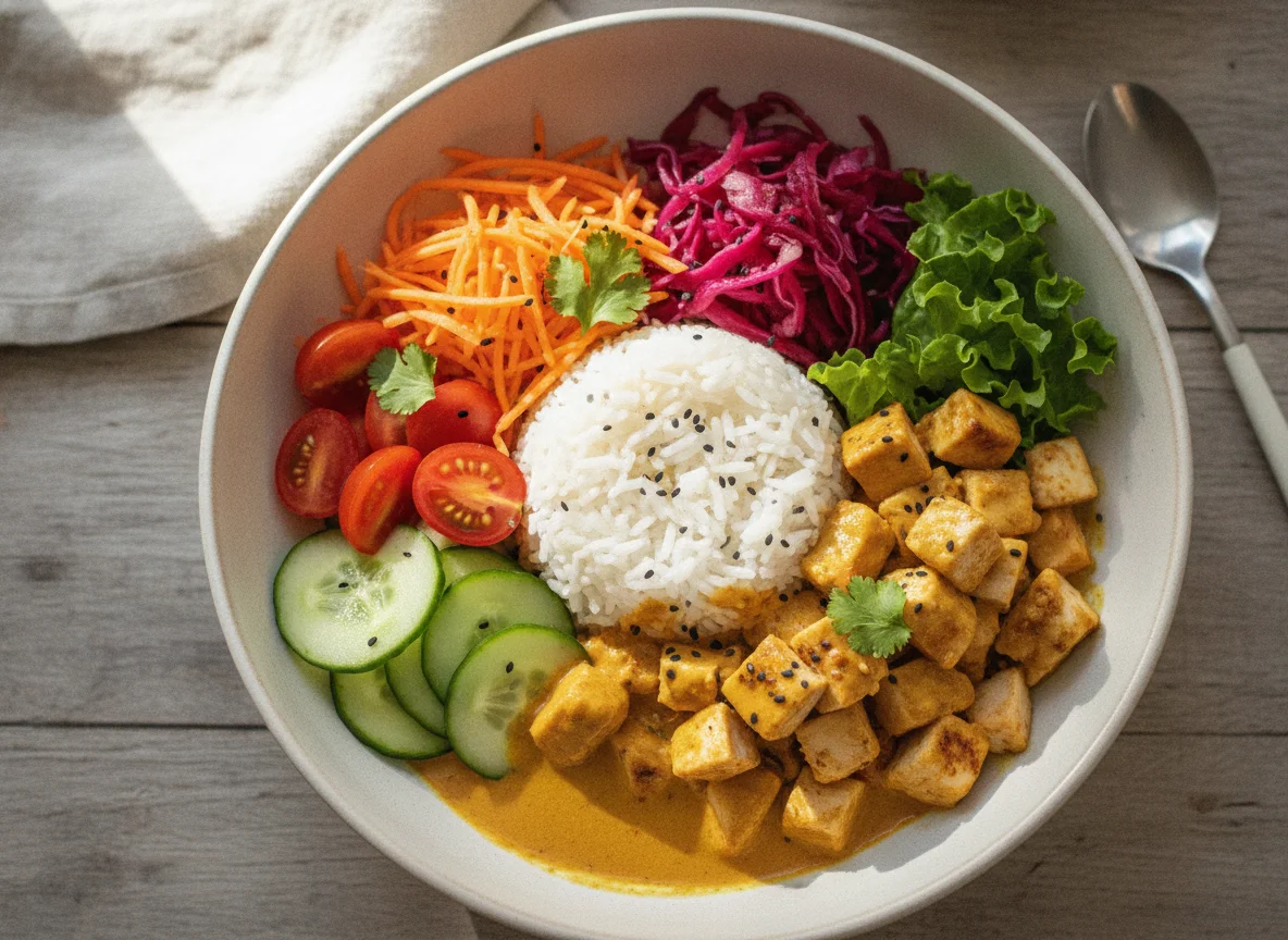 Chicken Salad Bowl with Rice photo