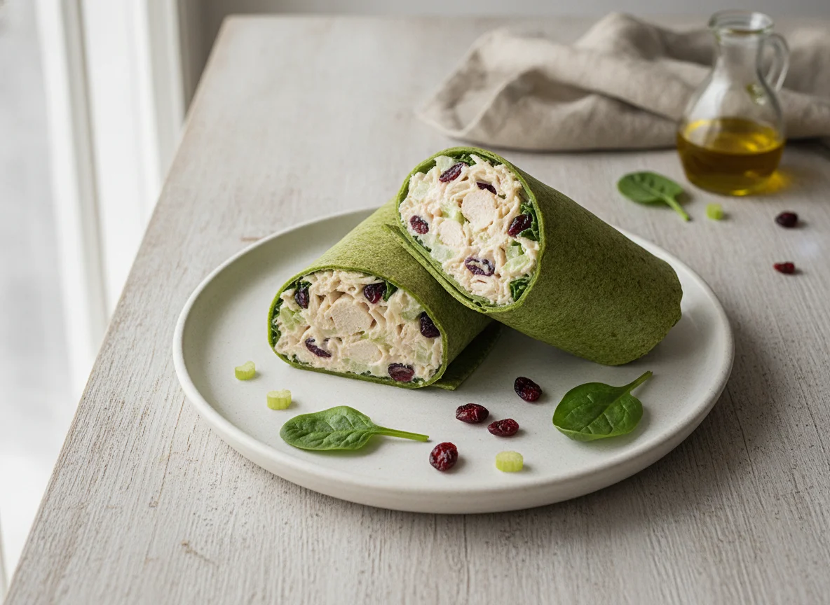 Chicken Salad Spinach Wrap photo