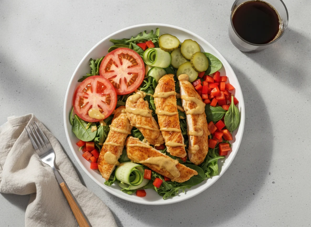 Chicken Salad with Black Coffee photo