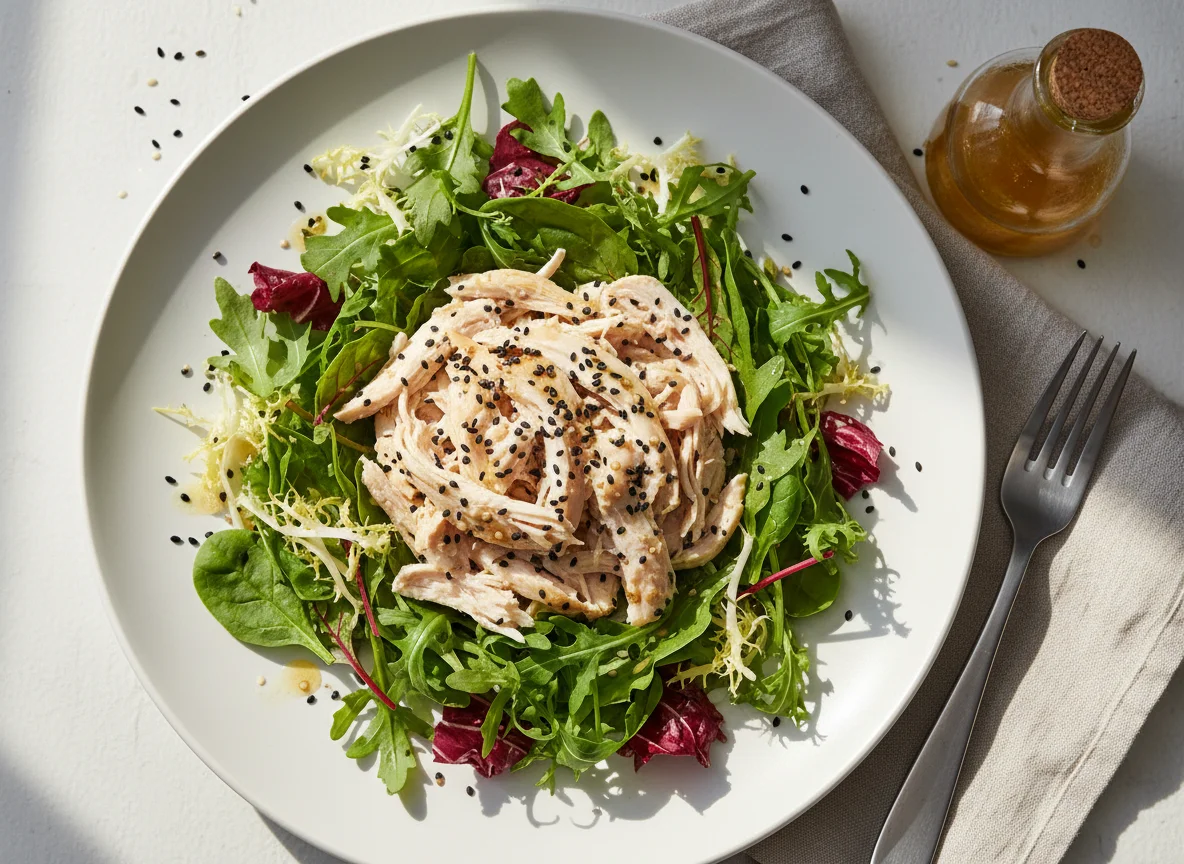 Chicken Salad with Black Sesame photo