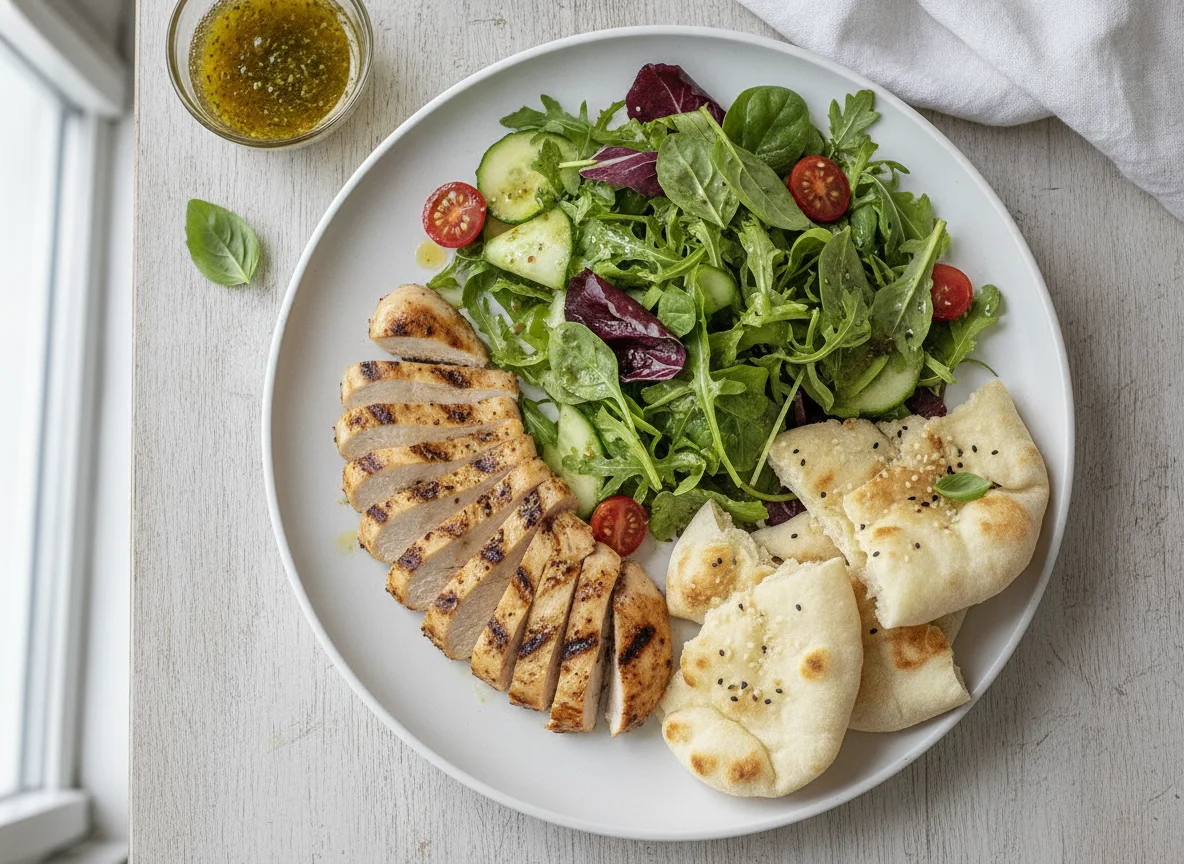 Chicken Salad with Flatbread photo