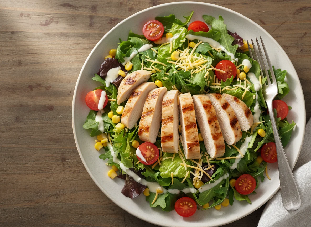 Chicken Salad with Mixed Greens photo
