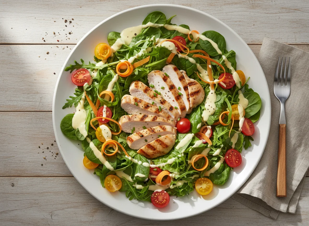 Chicken Salad with Mixed Vegetables photo