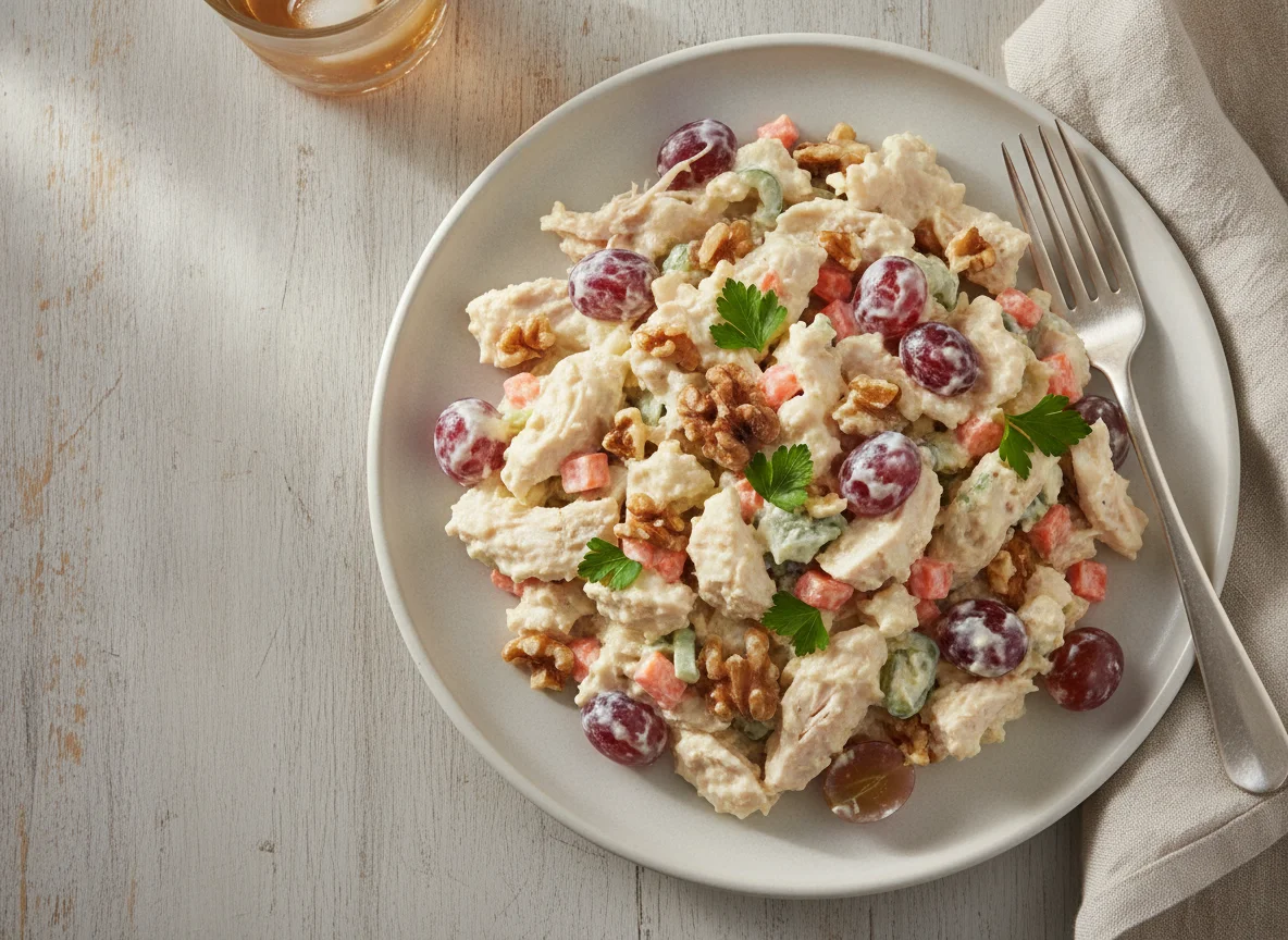 Chicken Salad with Walnuts and Carrots photo
