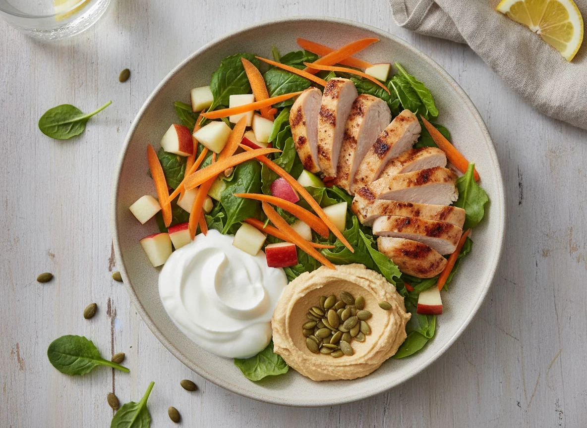 Chicken Salad with Yogurt, Apple, and Carrots photo