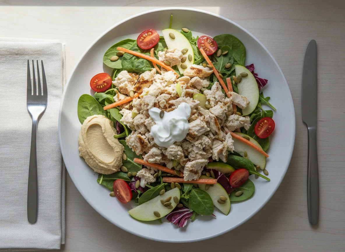 Chicken Salad with Yogurt, Carrots, and Apple photo