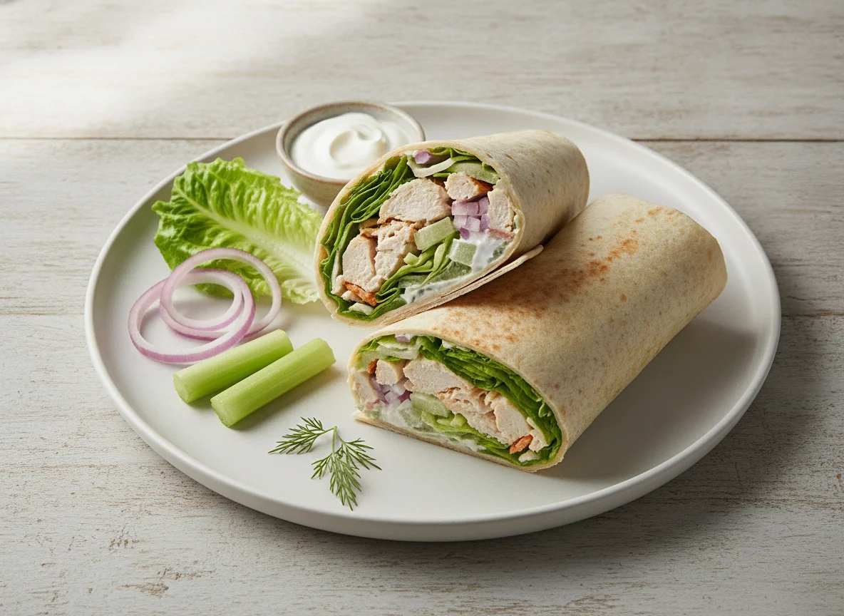 Chicken Salad Wrap with Greek Yogurt photo