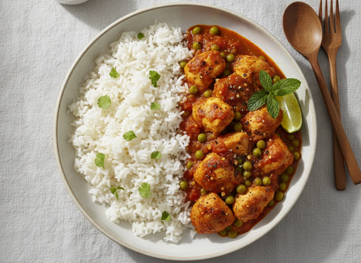 Chicken Salona with White Rice photo