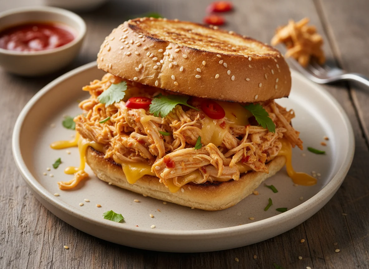 Chicken Sandwich in Grilled Bun photo