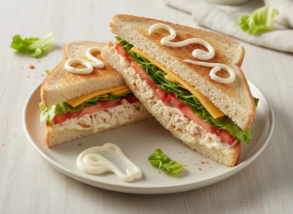 Chicken Sandwich with Toasted Bread photo