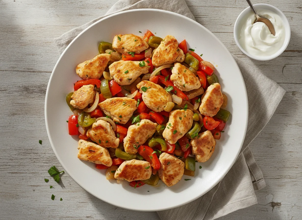Chicken Sauté with Peppers photo