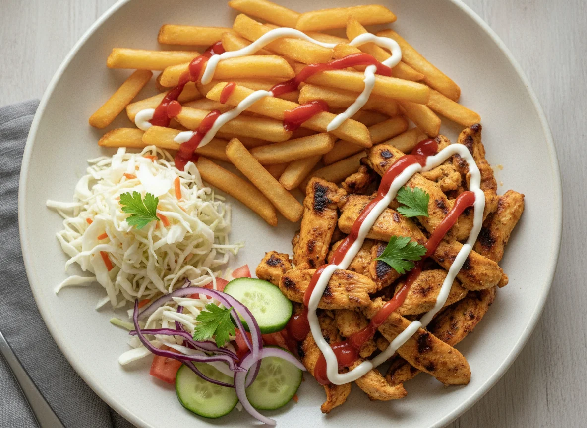 Chicken Shawarma with Fries photo