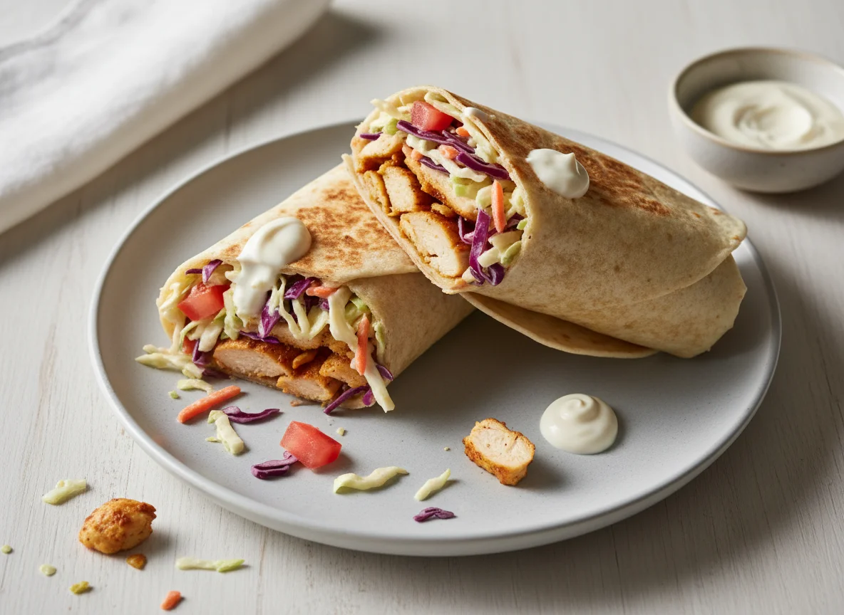 Chicken Shawarma Wraps with Tomatoes photo
