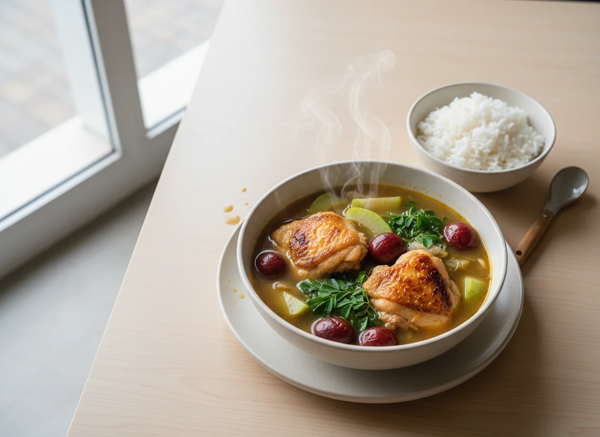 Chicken Sinigang with Rice photo