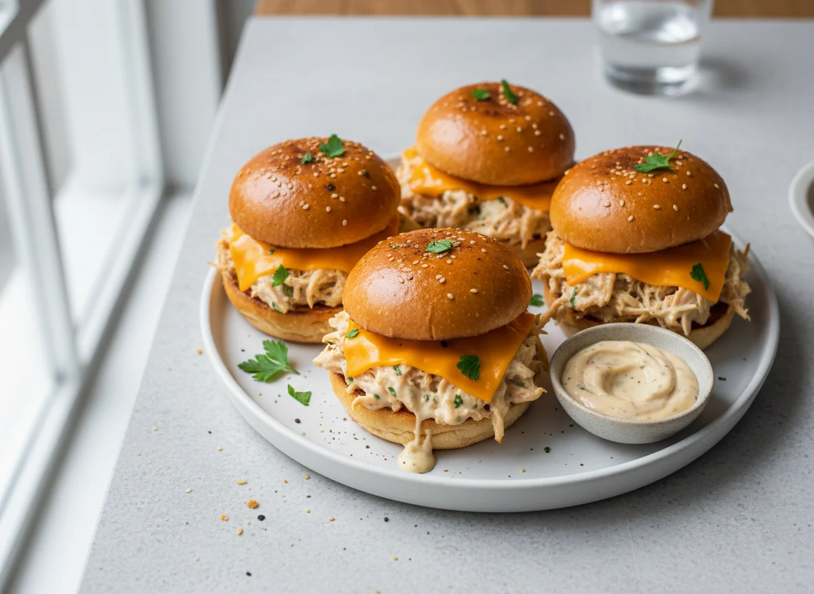 Chicken Sliders with Cheese photo