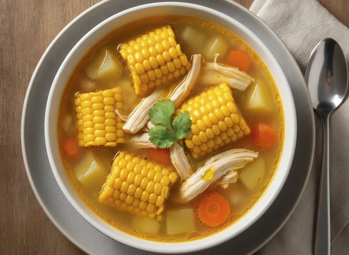 Chicken Soup with Corn photo