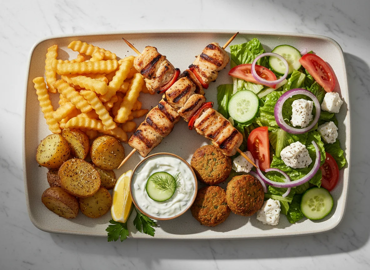 Chicken Souvlaki Platter photo