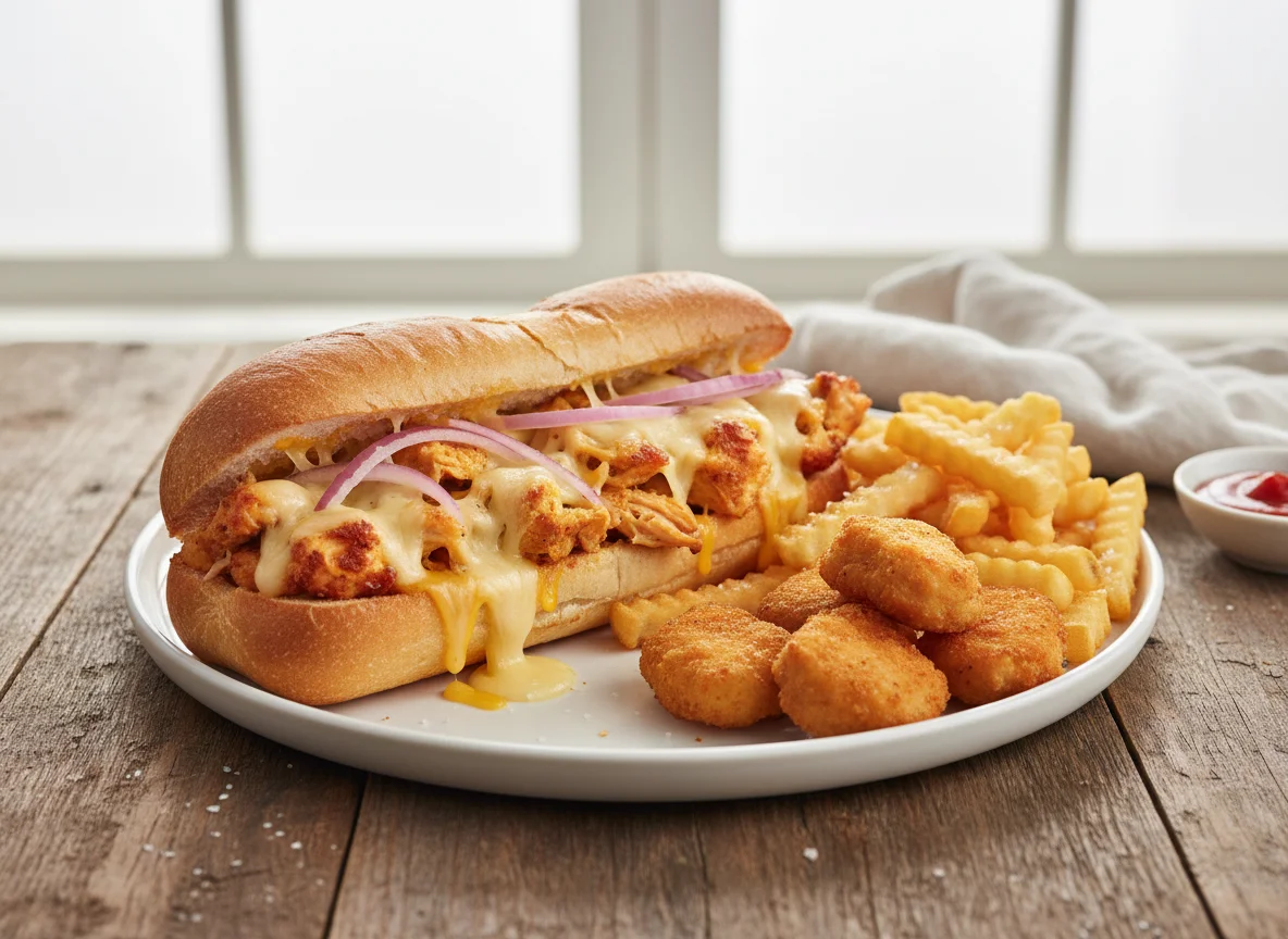 Chicken Sub with Fries and Chicken Bites photo
