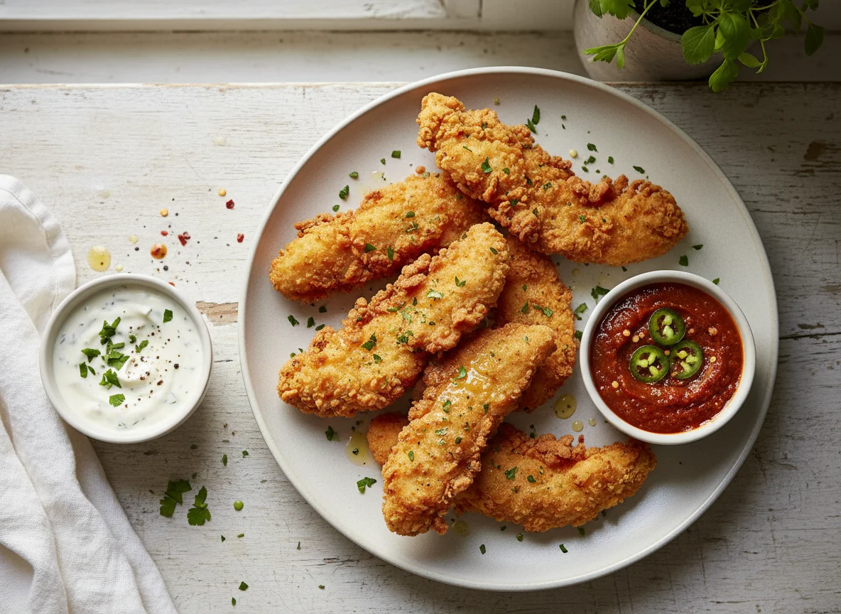 Chicken Tenders with Dipping Sauces photo