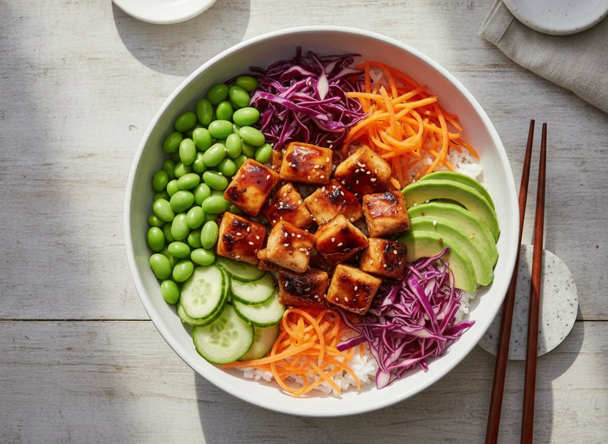 Chicken Teriyaki Poke Bowl photo