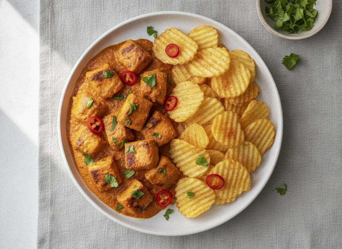 Chicken Tikka Masala with Chips photo