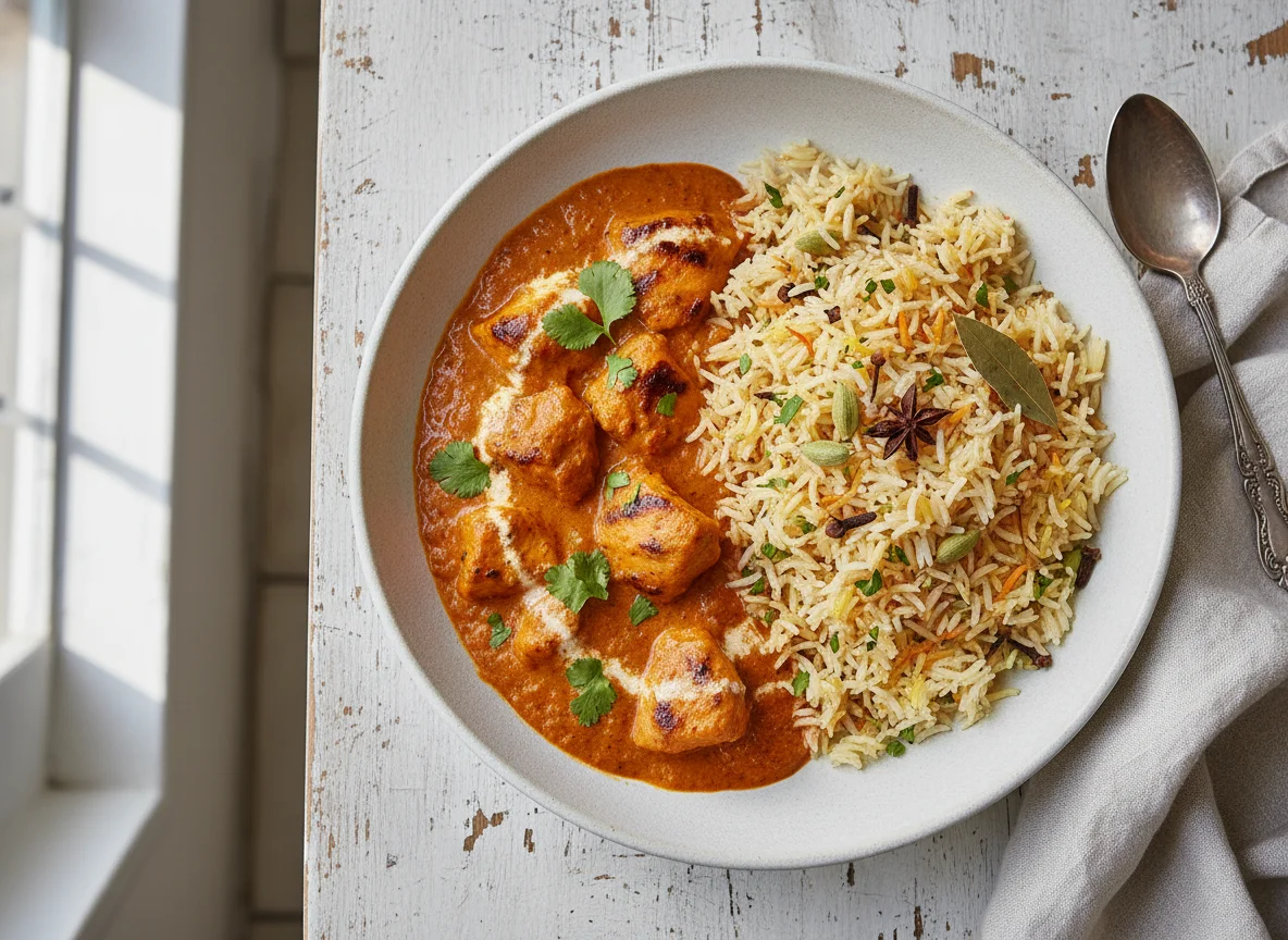 Chicken Tikka Masala with Pilau Rice photo