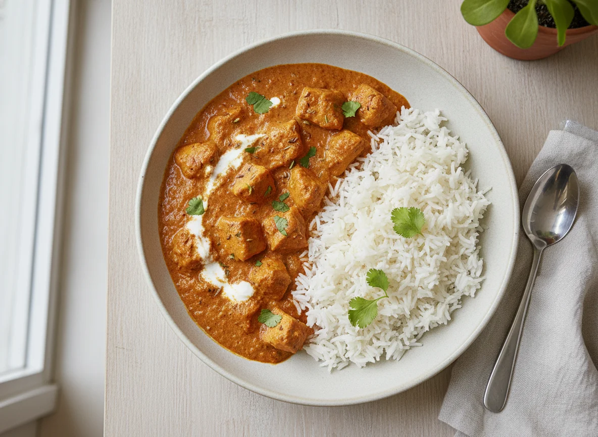 Chicken Tikka Masala with White Rice photo