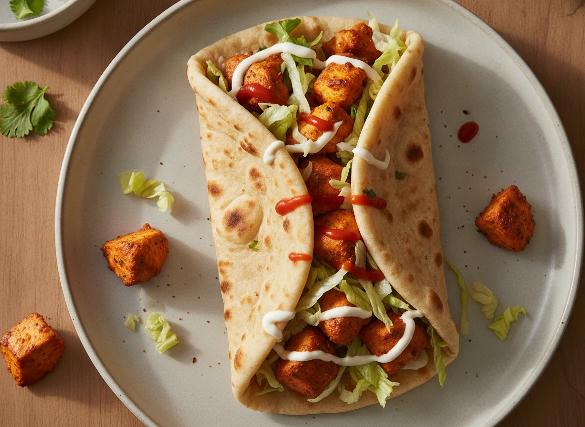 Chicken Tikka Naan Wrap photo