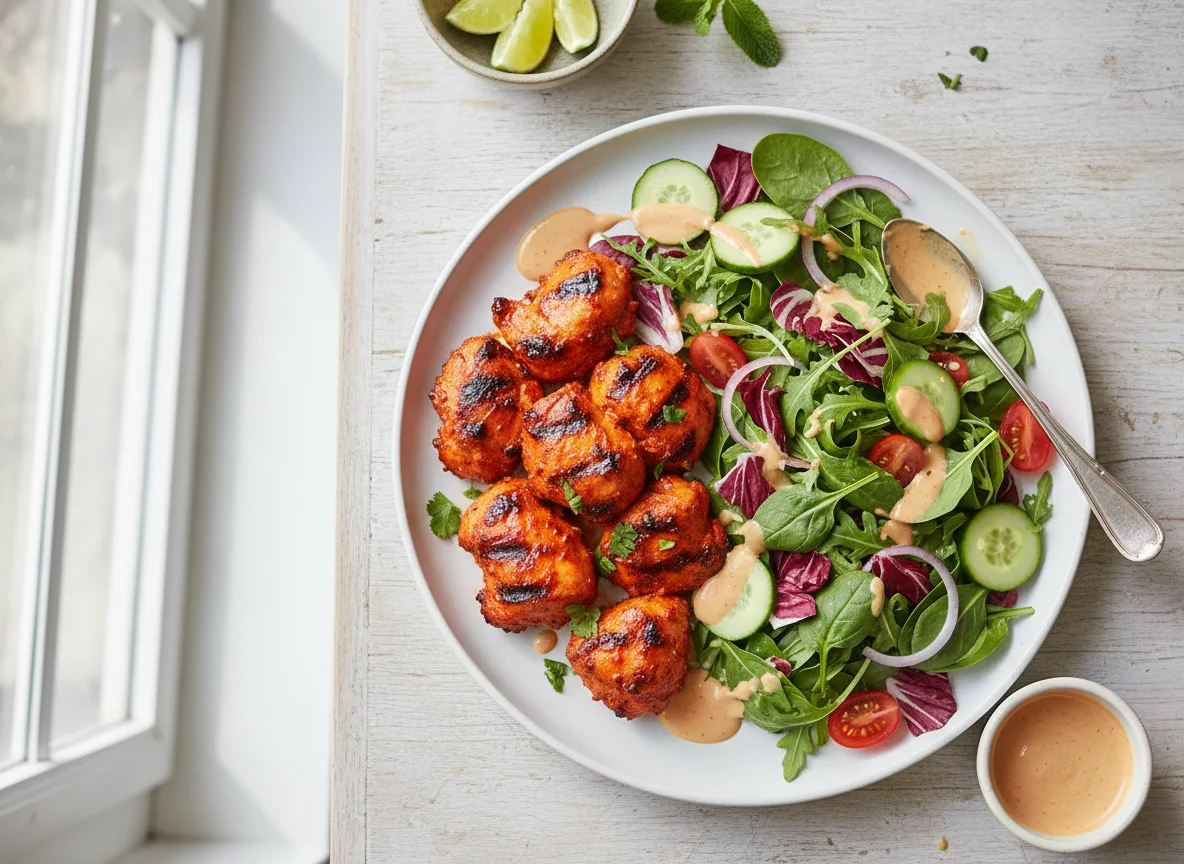 Chicken Tikka with Salad photo