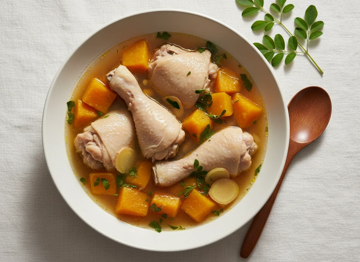 Chicken Tinola with Malunggay and Squash photo