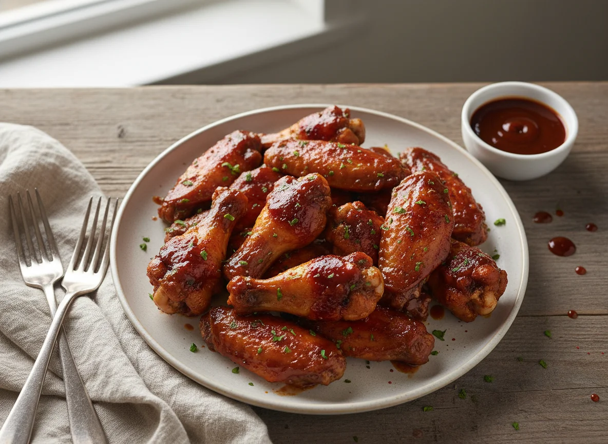 Chicken Wings with BBQ Sauce photo