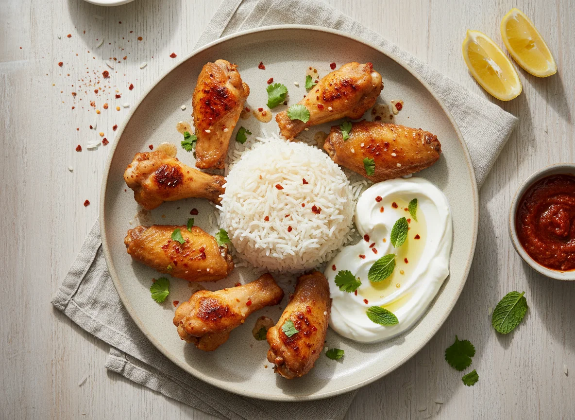 Chicken Wings with Rice and Yogurt photo
