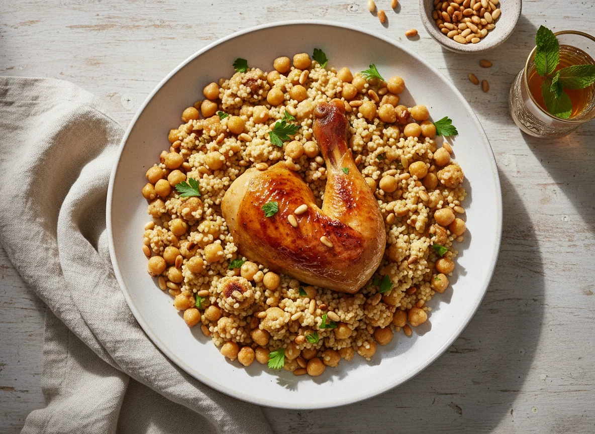 Chicken with Chickpeas and Couscous photo