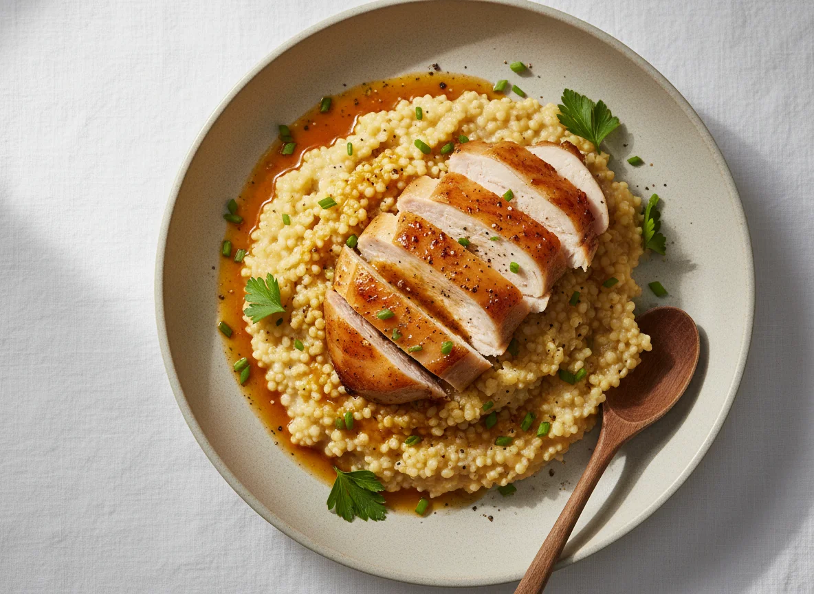 Chicken with Millet Porridge photo