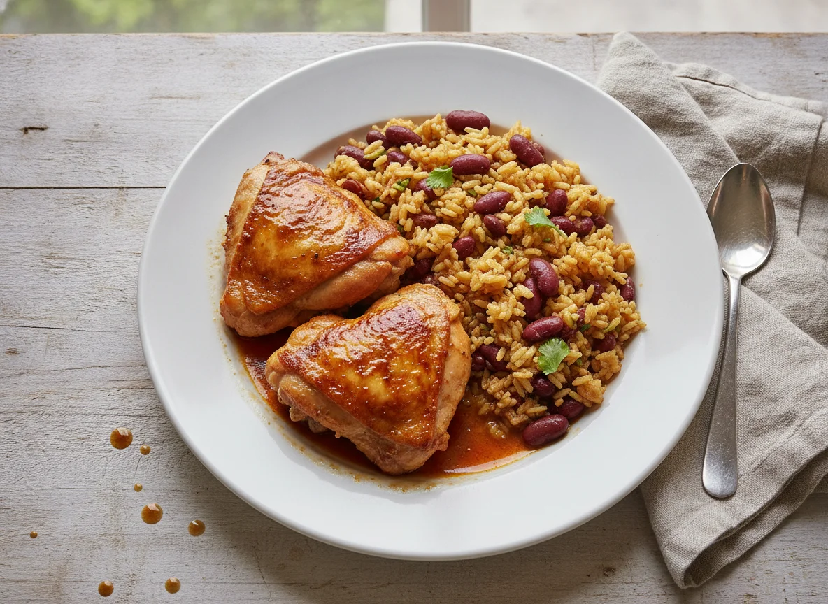 Chicken with Rice and Beans photo