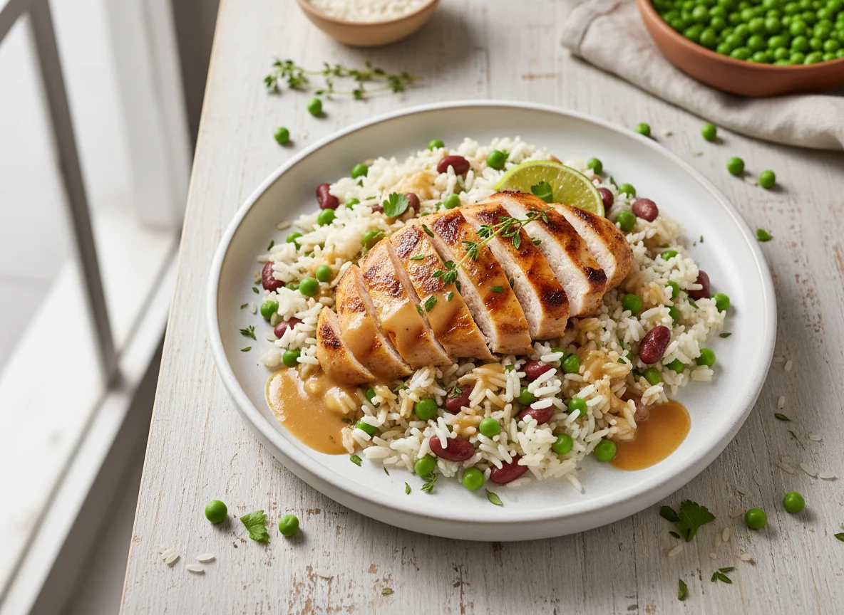 Chicken with Rice and Peas photo
