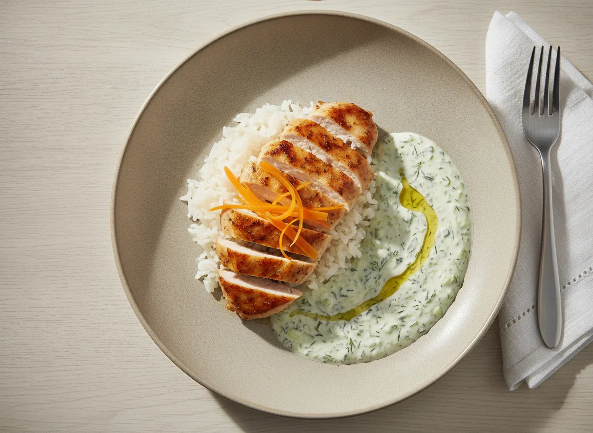 Chicken with Rice and Tarator photo