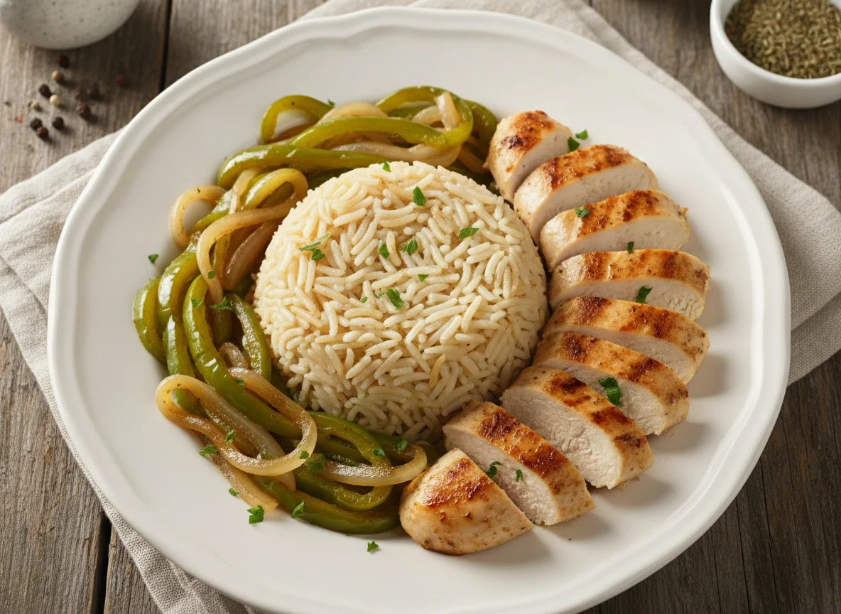 Chicken with Rice and Vegetables photo